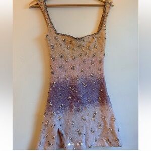 Clio Peppiatt Beaded Mini Dress